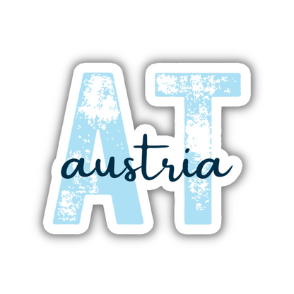 Austria Country Code Sticker