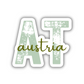 Austria Country Code Sticker