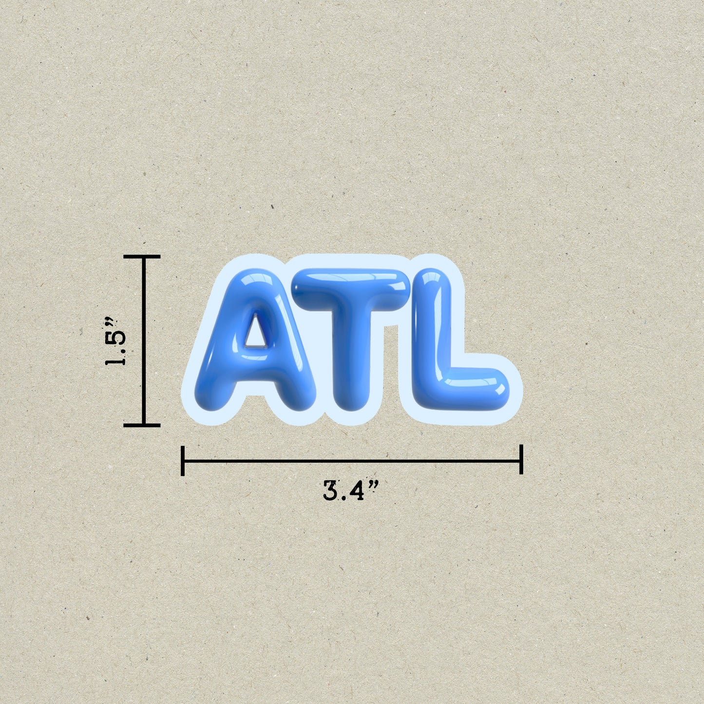 ATL Bubble Sticker