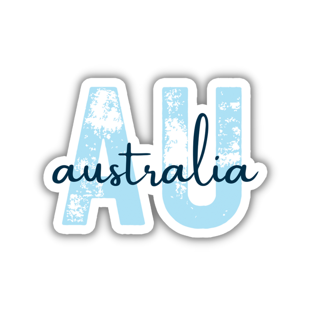 Australia Country Code Sticker