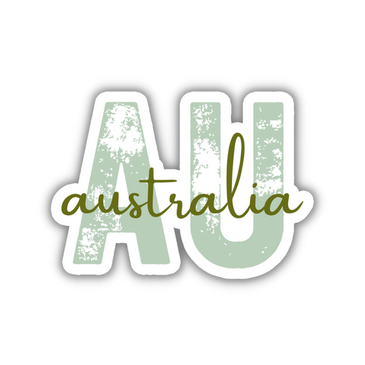 Australia Country Code Sticker