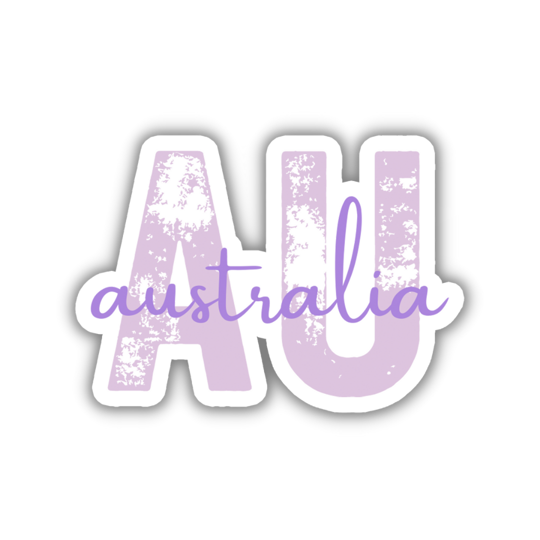 Australia Country Code Sticker