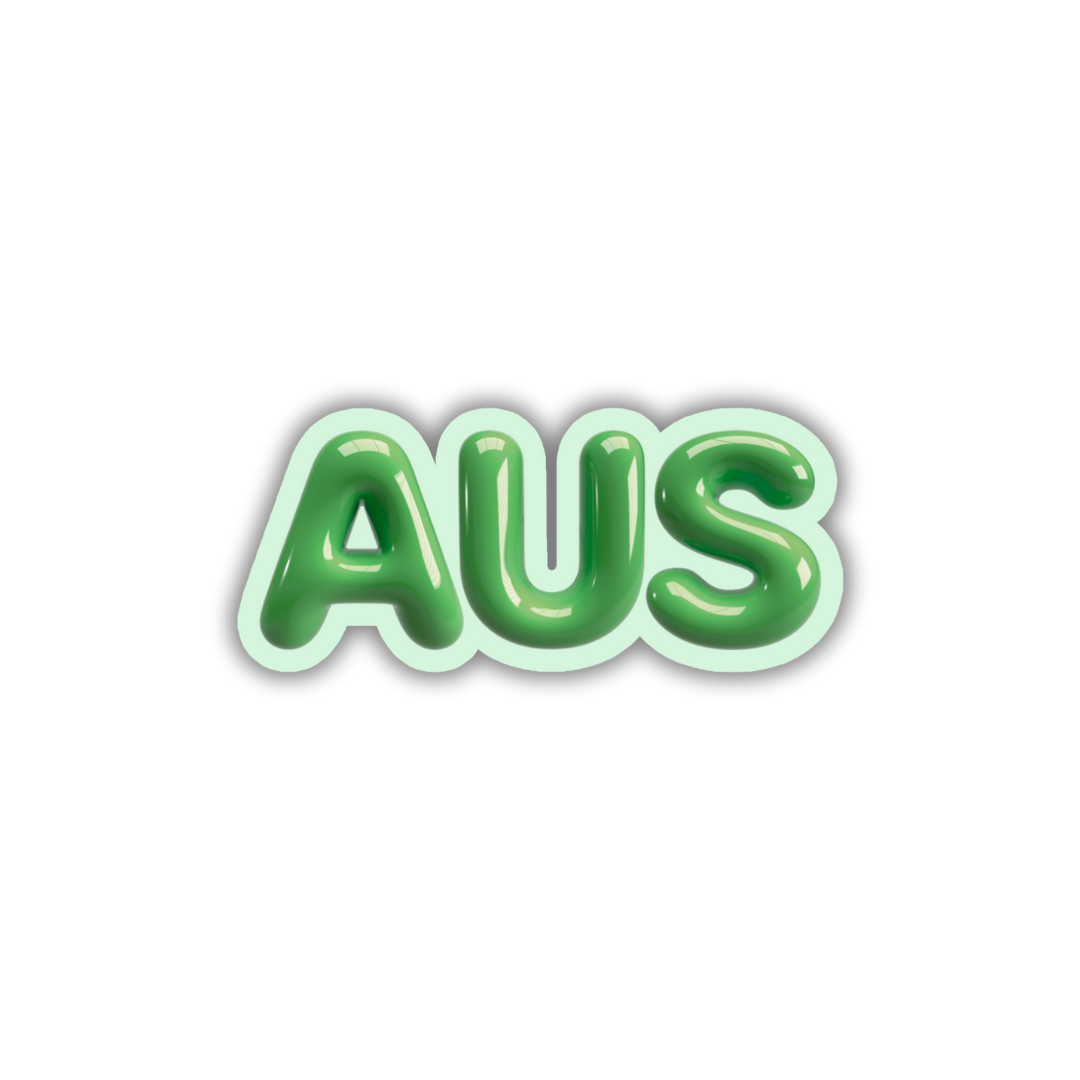 AUS Bubble Sticker