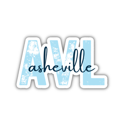 AVL Asheville Airport Code Sticker
