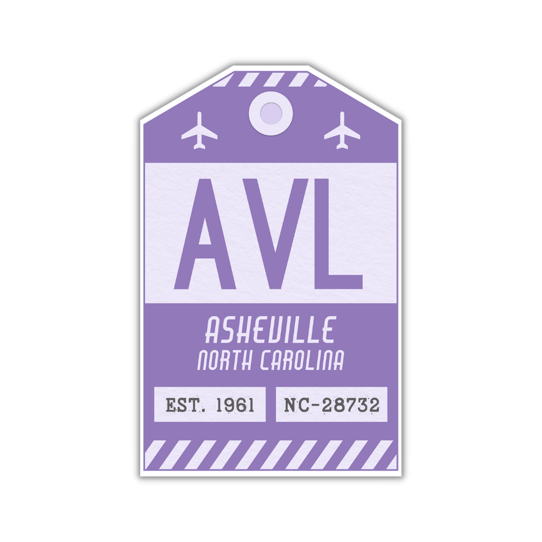 AVL Vintage Luggage Tag Sticker
