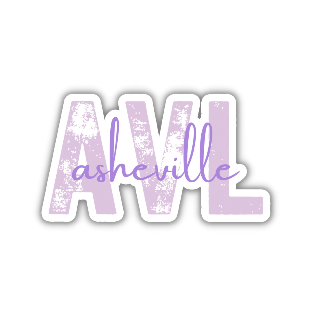 AVL Asheville Airport Code Sticker