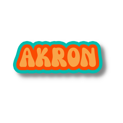 Akron Cloud Sticker