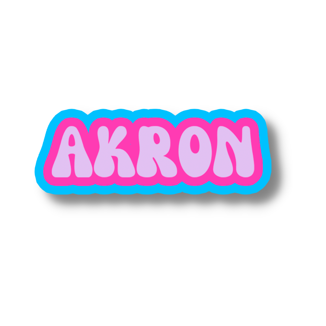 Akron Cloud Sticker