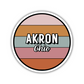 Akron, Ohio Circle Sticker