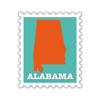 Alabama Stamp Sticker