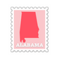 Alabama Stamp Sticker