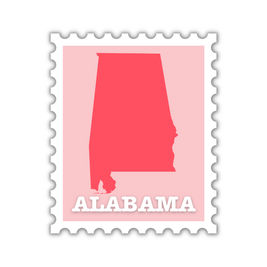 Alabama Stamp Sticker