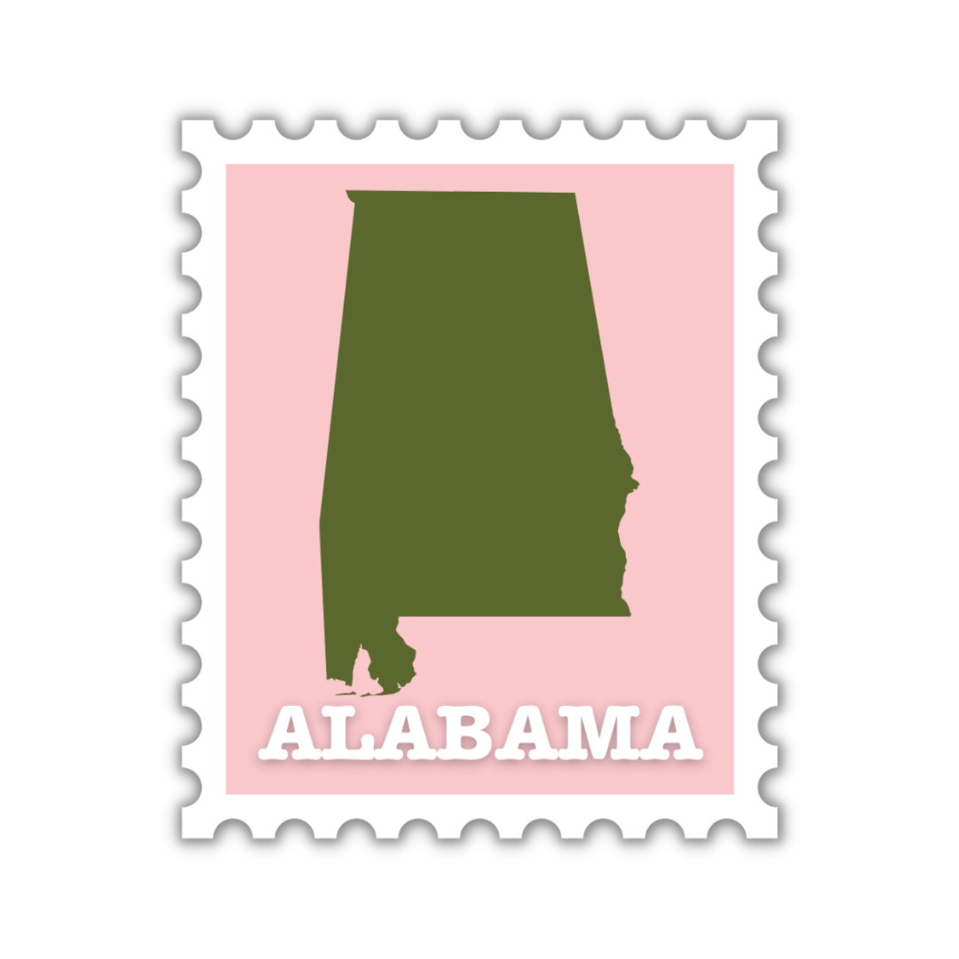 Alabama Stamp Sticker