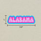 Alabama Cloud Sticker