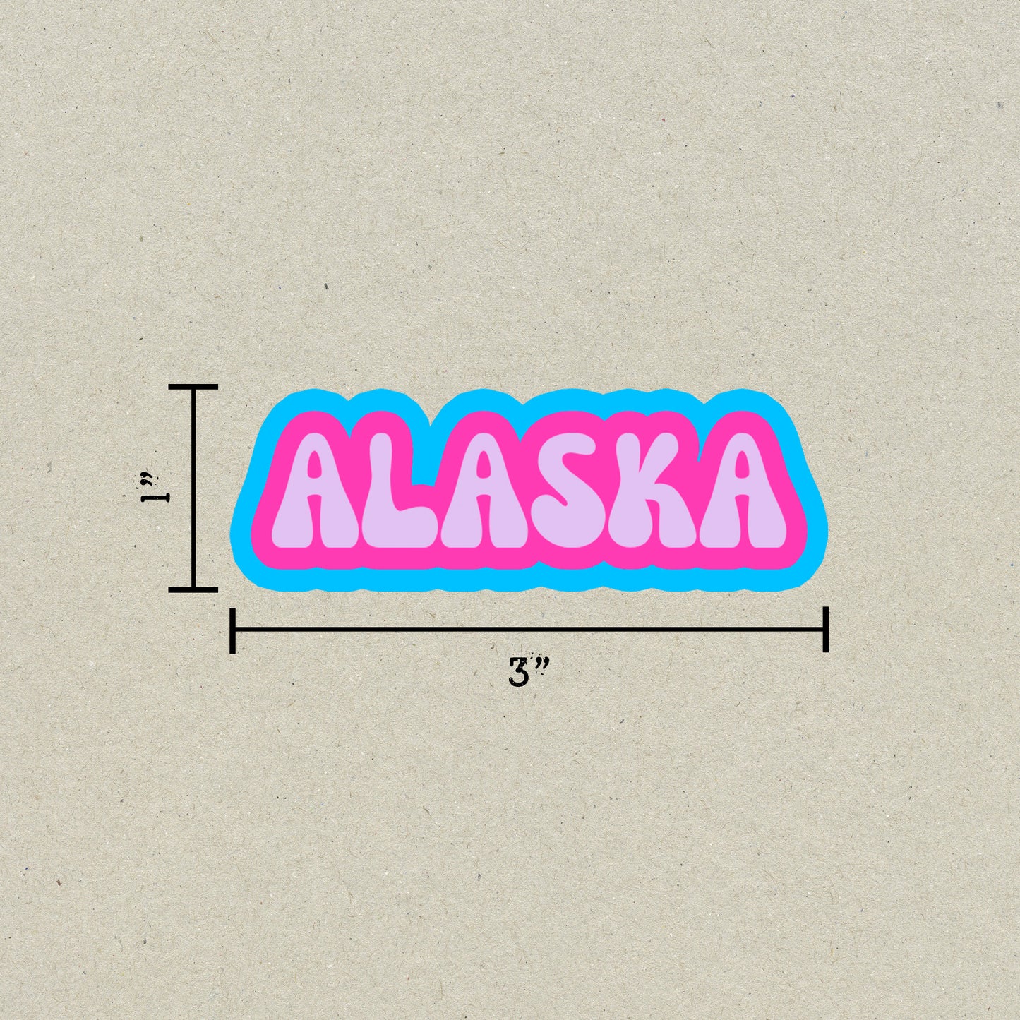 Alaska Cloud Sticker