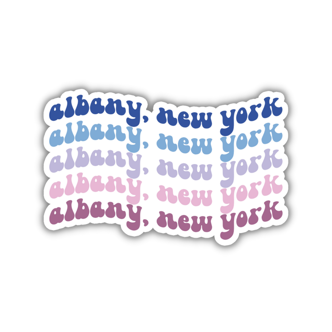 Albany, New York Retro Sticker