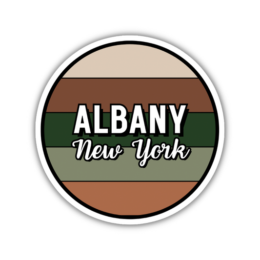 Albany, New York Circle Sticker