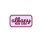 Albany, New York Retro Travel Sticker – Colorful Vinyl Decal for Laptop, Water Bottle & Luggage