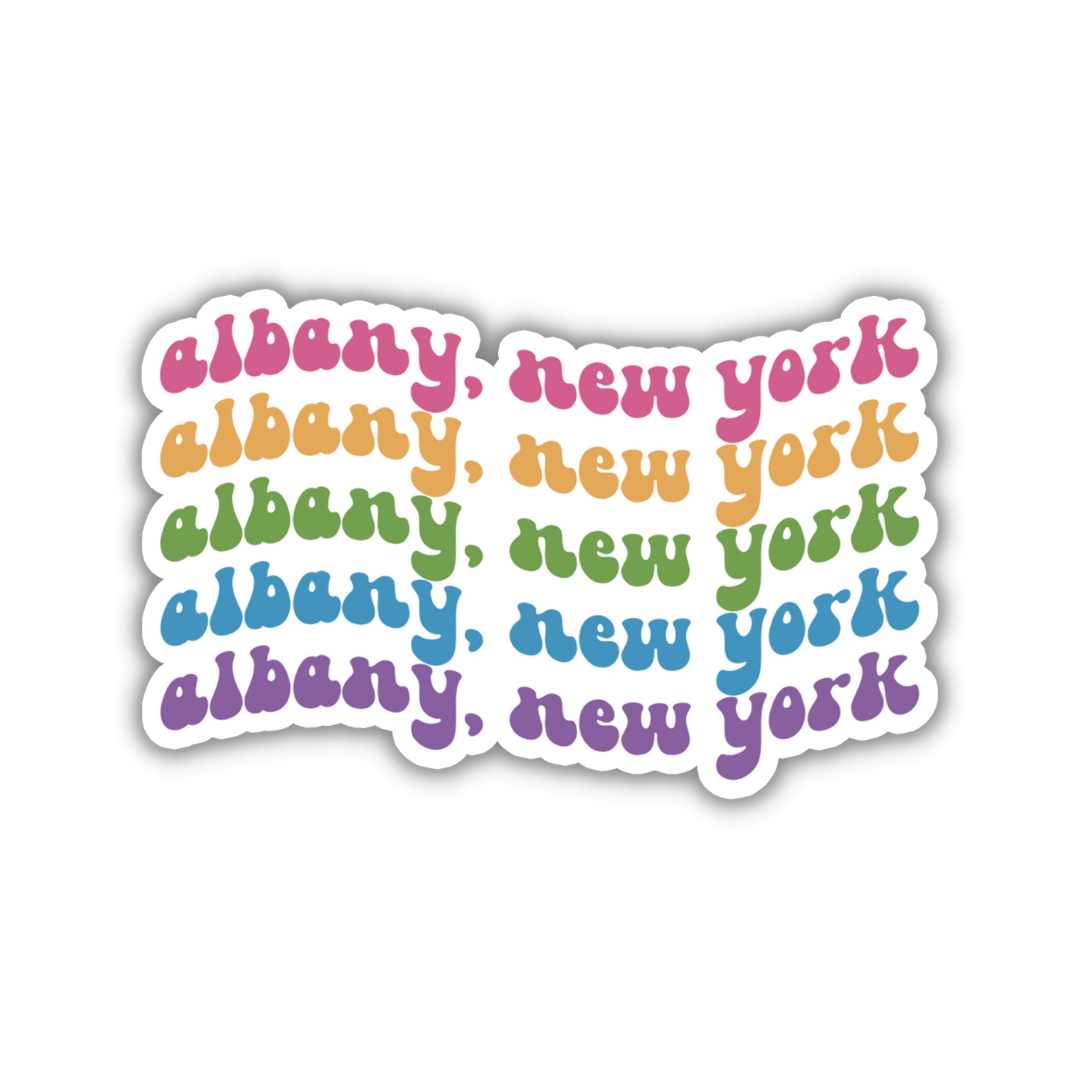 Albany, New York Retro Sticker