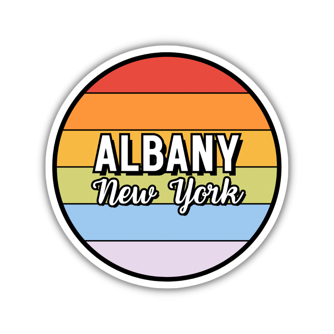 Albany, New York Circle Sticker