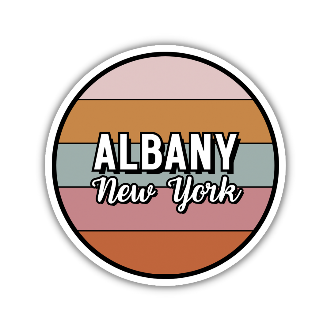 Albany, New York Circle Sticker