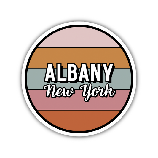 Albany, New York Circle Sticker