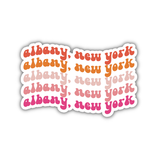 Albany, New York Retro Sticker