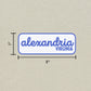 Alexandria, Virginia Retro Travel Sticker – Colorful Vinyl Decal for Laptop, Water Bottle & Luggage