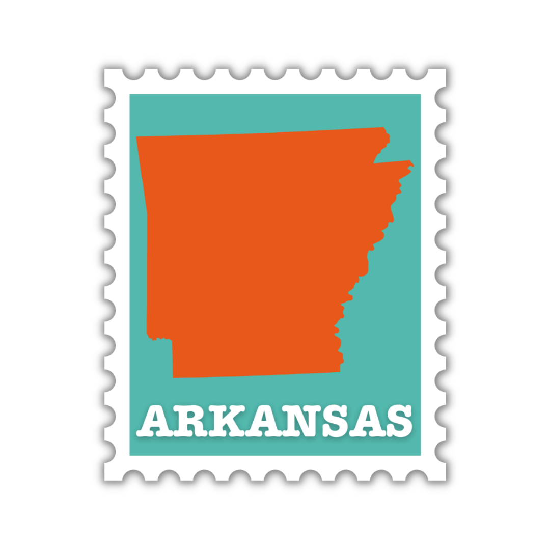 Arkansas Stamp Sticker