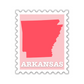 Arkansas Stamp Sticker