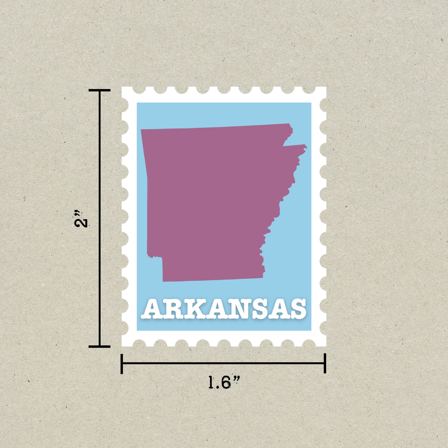 Arkansas Stamp Sticker
