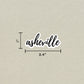 Asheville Cursive Sticker