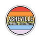 Asheville, North Carolina Circle Sticker