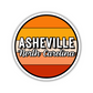 Asheville, North Carolina Circle Sticker