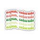 Aspen, Colorado Retro Sticker
