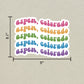 Aspen, Colorado Retro Sticker