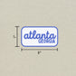 Atlanta, Georgia Retro Travel Sticker – Colorful Vinyl Decal for Laptop, Water Bottle & Luggage
