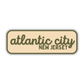 Atlantic City, New Jersey Retro Travel Sticker – Colorful Vinyl Decal for Laptop, Water Bottle & Luggage