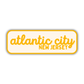 Atlantic City, New Jersey Retro Travel Sticker – Colorful Vinyl Decal for Laptop, Water Bottle & Luggage
