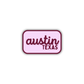 Austin, Texas Retro Travel Sticker – Colorful Vinyl Decal for Laptop, Water Bottle & Luggage