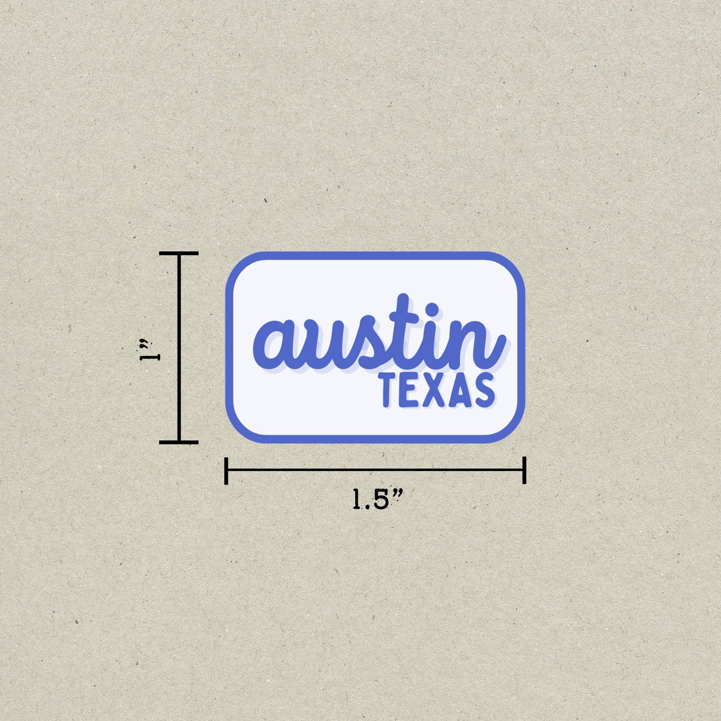 Austin, Texas Retro Travel Sticker – Colorful Vinyl Decal for Laptop, Water Bottle & Luggage
