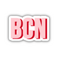 BCN Double Layered Sticker
