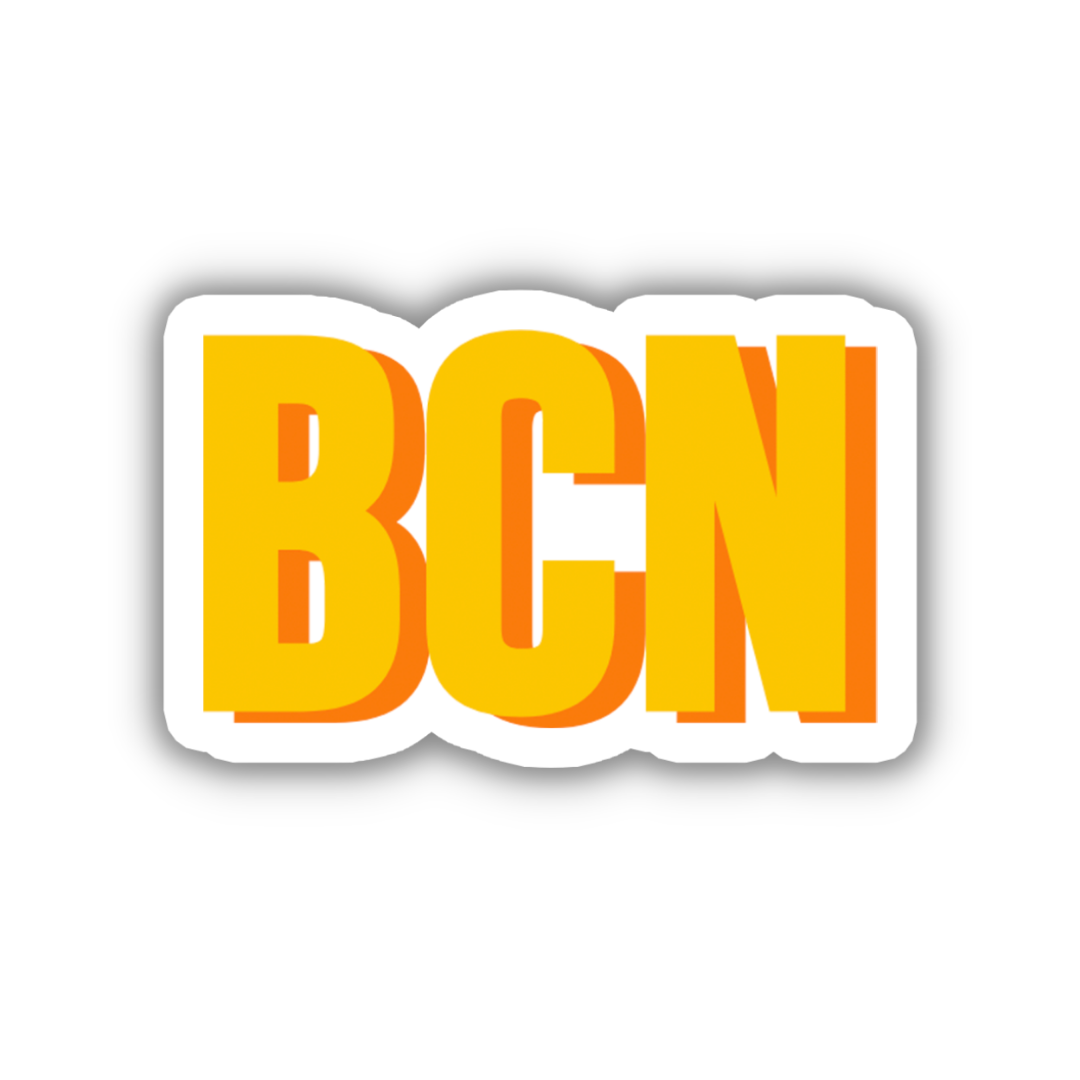 BCN Double Layered Sticker