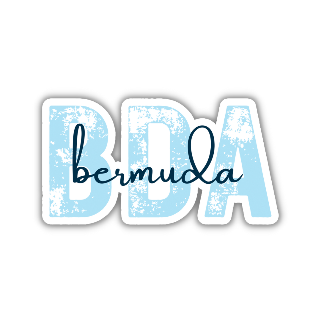 BDA Bermuda Airport Code Sticker