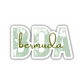 BDA Bermuda Airport Code Sticker