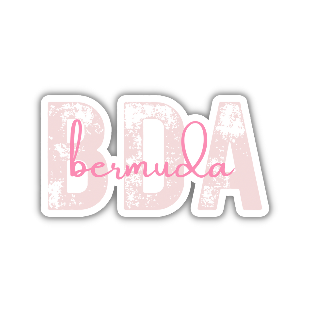 BDA Bermuda Airport Code Sticker