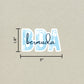 BDA Bermuda Airport Code Sticker