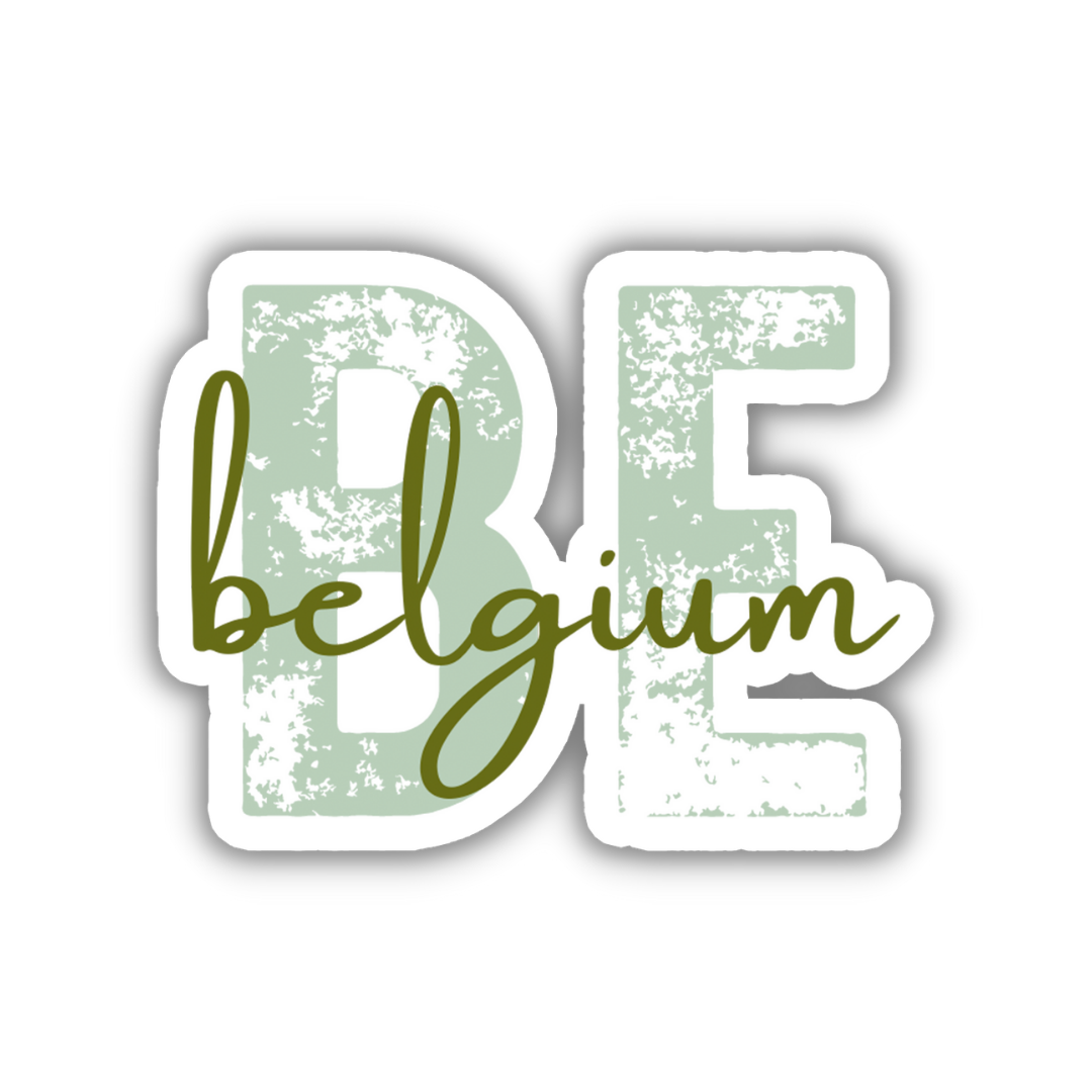 Belgium Country Code Sticker – TravelBeeTags