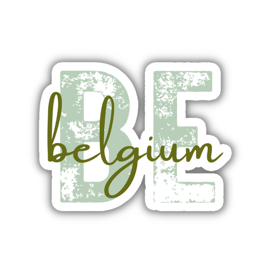 Belgium Country Code Sticker