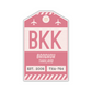 BKK Vintage Luggage Tag Sticker